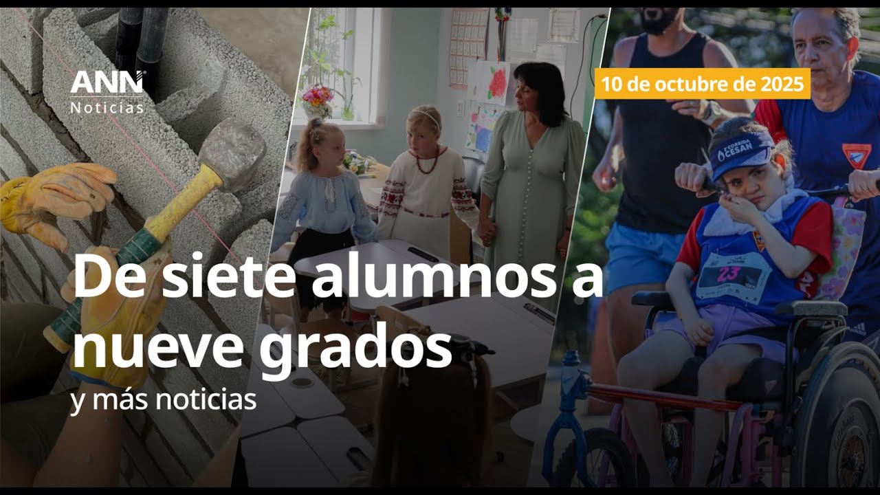 10 de octubre de 2025: Escuela en Ucrania crece en medio de la guerra y más noticias globales.