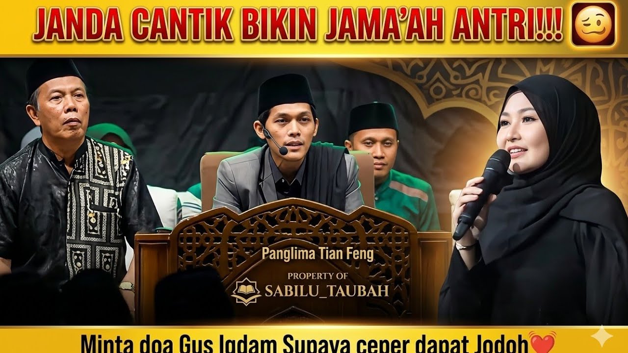 JANDA CANTIK MINTA DOA GUS IQDAM SUPAYA CEPAT DAPAT JODOH DAN MINTA DOA UNTUK ANAKNYA YANG LUMPUH