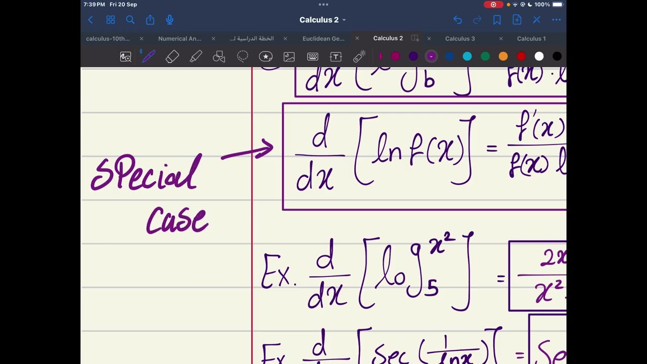 Calculus 2 - lecture 4
