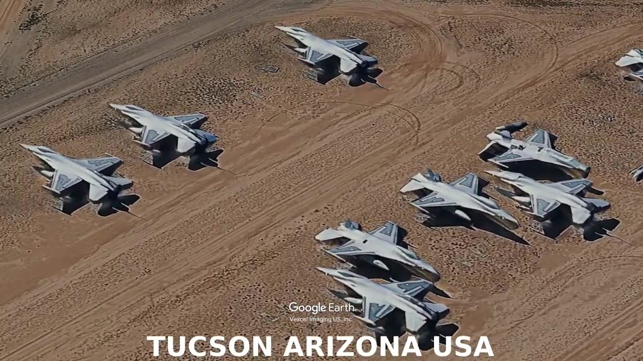 Tucson Arizona USA - The Boneyard; Aircraft Storage Shaped by Desert Climate
