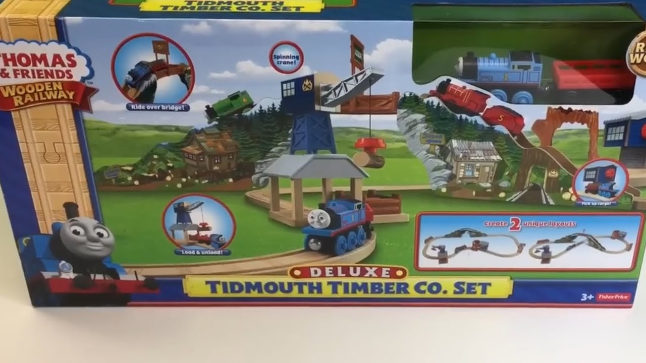 Thomas Wooden Railway Tidmouth Timber Co Train Set +MORE
