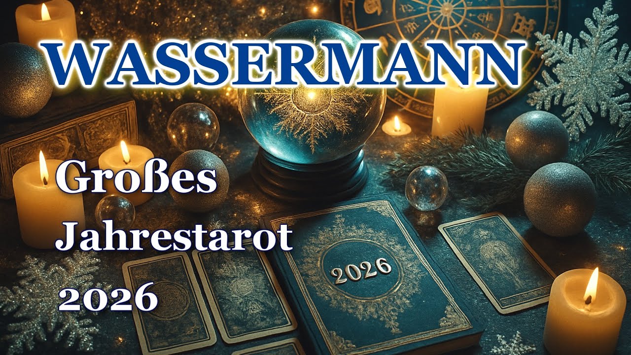 🌟💫Großes Jahrestarot 2026 für Wassermann – 12 Häuser, 12 Lebensbereiche✨💫🍀🌟
