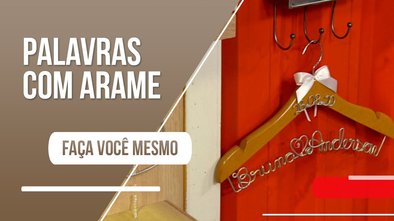 Aprenda no passo a passo a escrever palavras com arame de alumínio