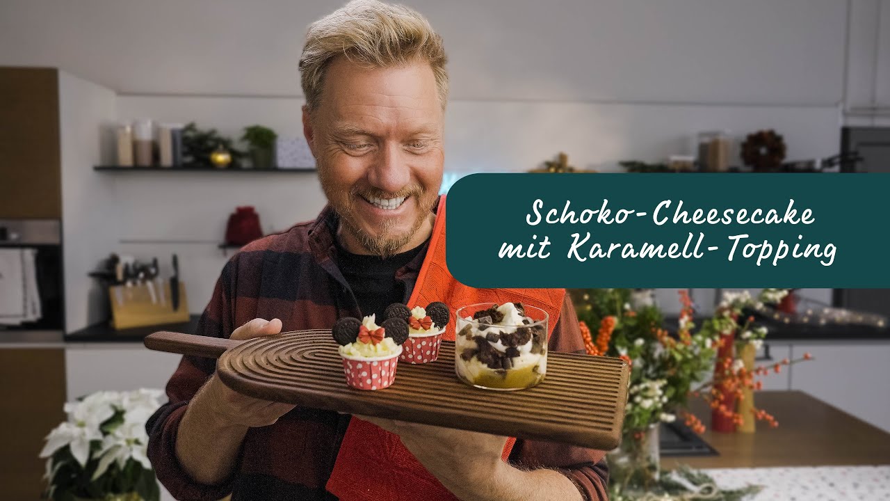 Schoko-Cheesecake mit Karamell🥧