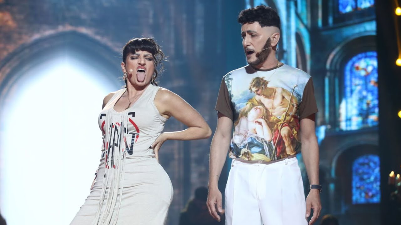 David Fernández y Silvia Abril imitan a C.Tangana y Nathy Peluso en 'Ateo' - Tu Cara Me Suena