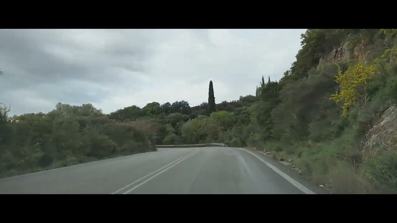 On your way Kalamata to Pylos #old road April 2025# Νερόμυλος - Καζάρμα # 