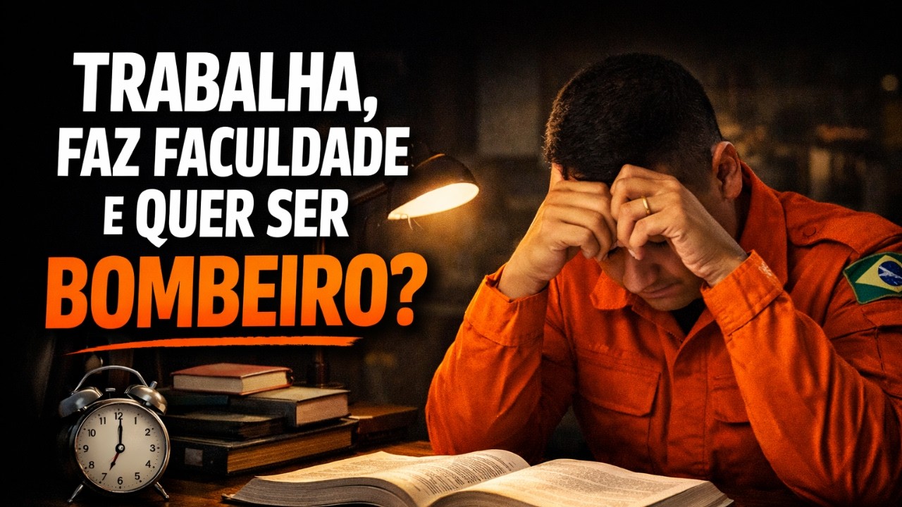 COMO ESTUDAR TRABALHANDO 8 HORAS + FACULDADE | Rotina REAL para Passar no Bombeiro Militar