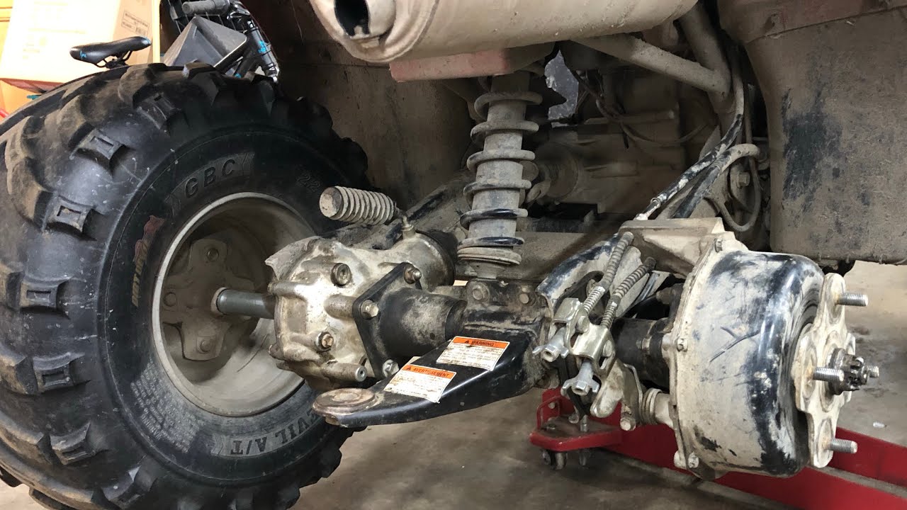Stripped Rearend Fix Suzuki Ozark 250 LT-Z250 how to fix cheap DIY