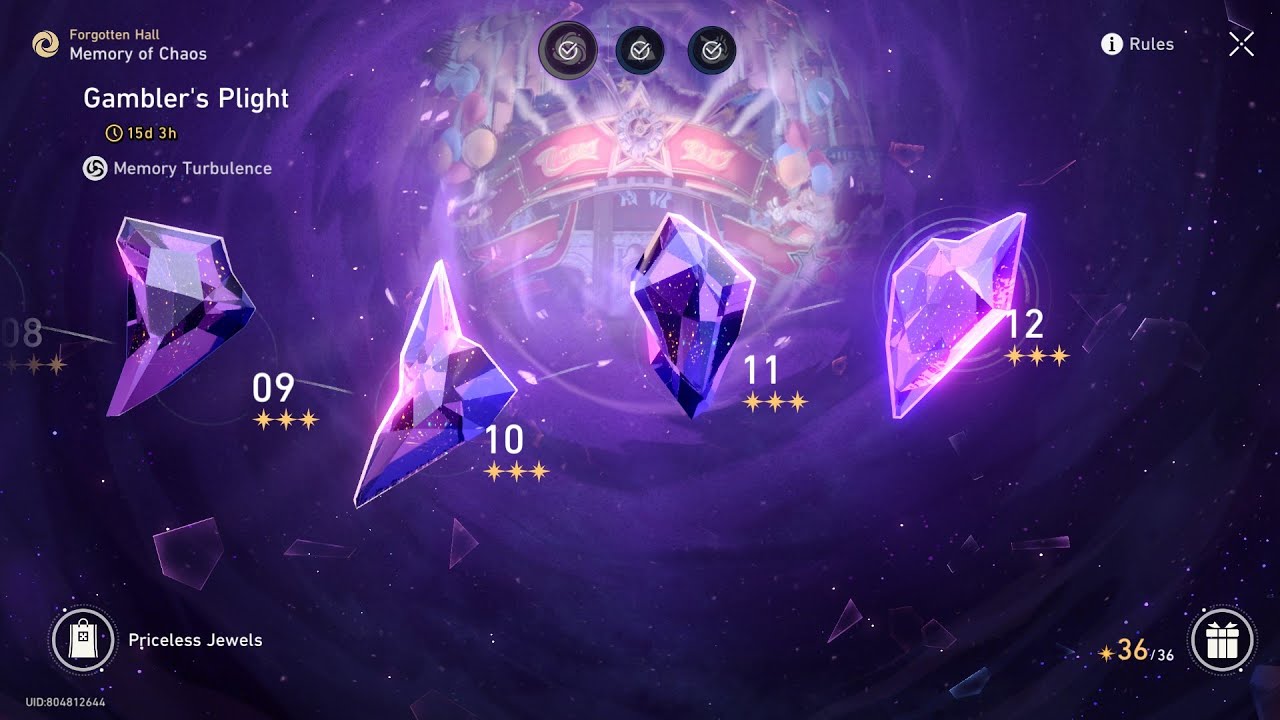 MoC 3.4 Compilation 0 Cycles | Honkai: Star Rail