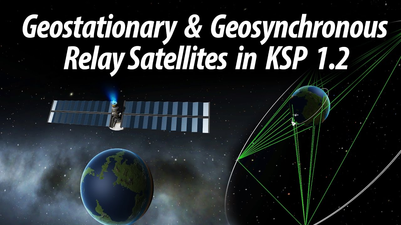 How to set up a Geostationary Relay Network in KSP 1.2  (Tutorial: 27) Kerbal Space Program