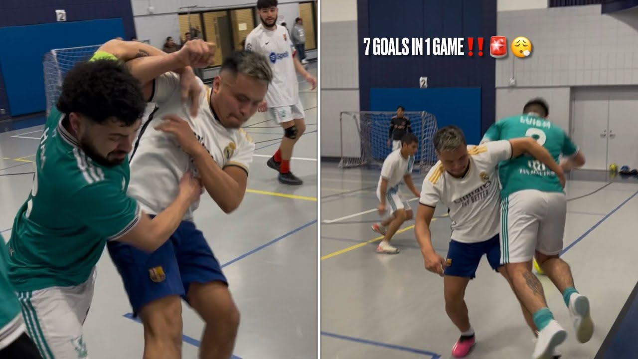 Impressive INDOOR SOCCER Player Scores 7 GOALS in 1 GAME!