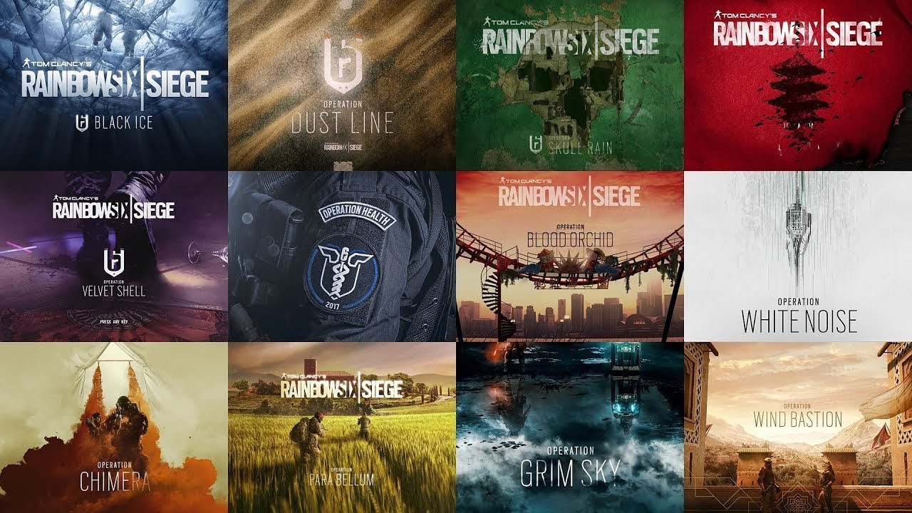 Rainbow Six Siege All Seasonal Themes in 4K (Year 1 to Year 7 Season 1 - Demon veil)