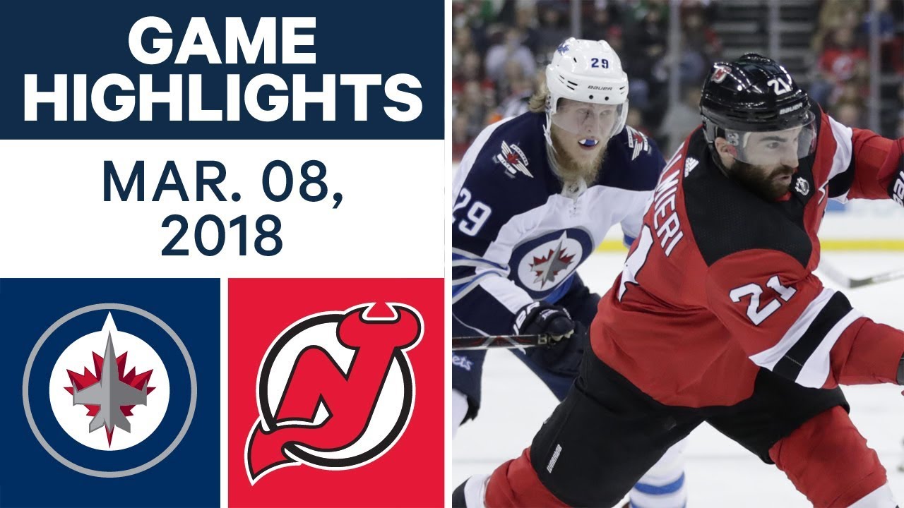 NHL Game Highlights | Jets vs. Devils - Mar. 08, 2018
