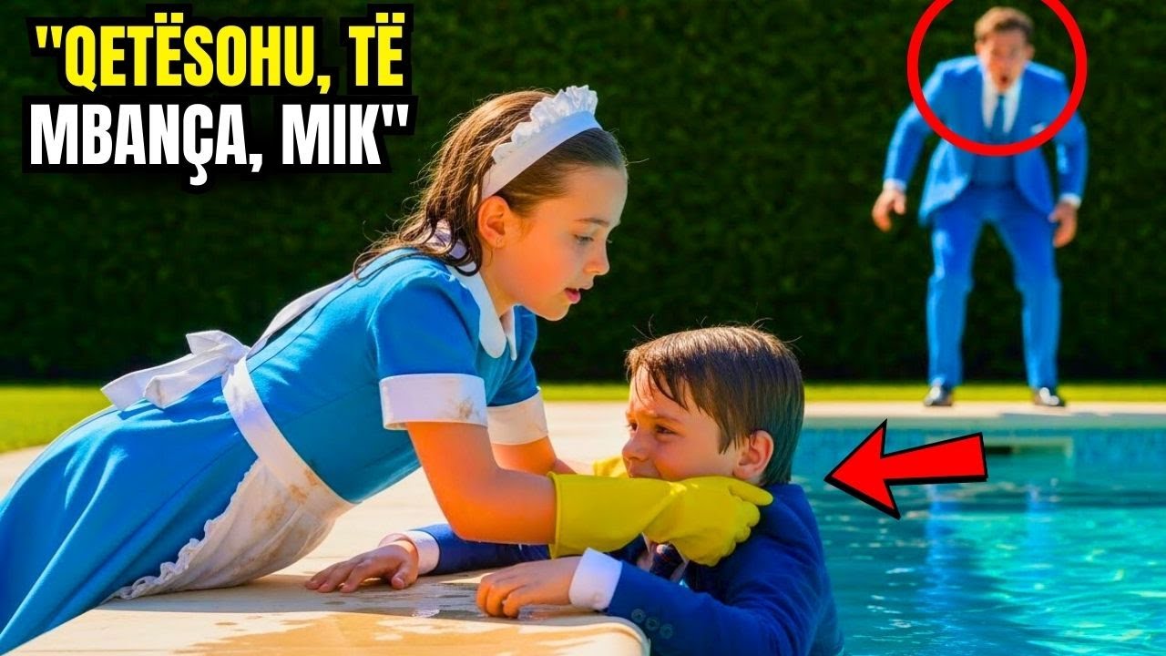 Vajza e pastrueses u hodh në pishinë sapo dëgjoi djalin e milionerit të thërriste për ndihmë!