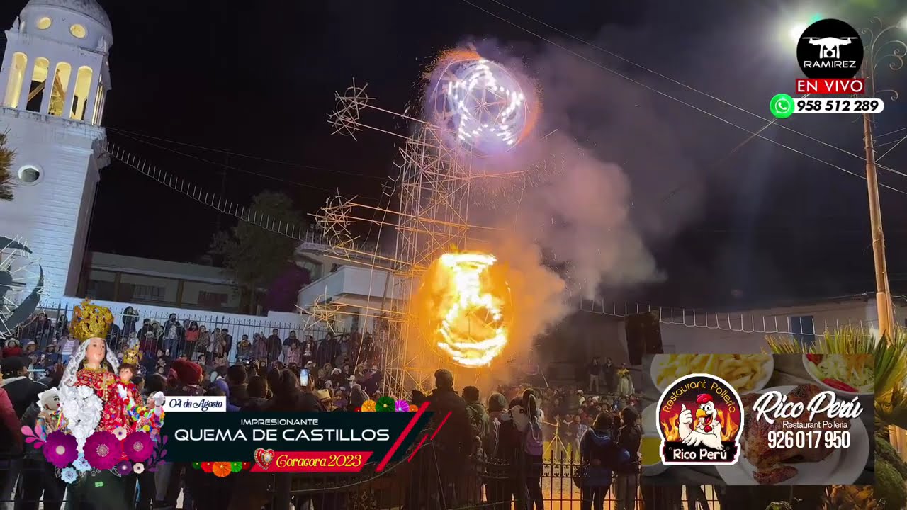 GRANDIOSA QUEMA DE CASTILLOS / SERENATA / CORACORA 2023
