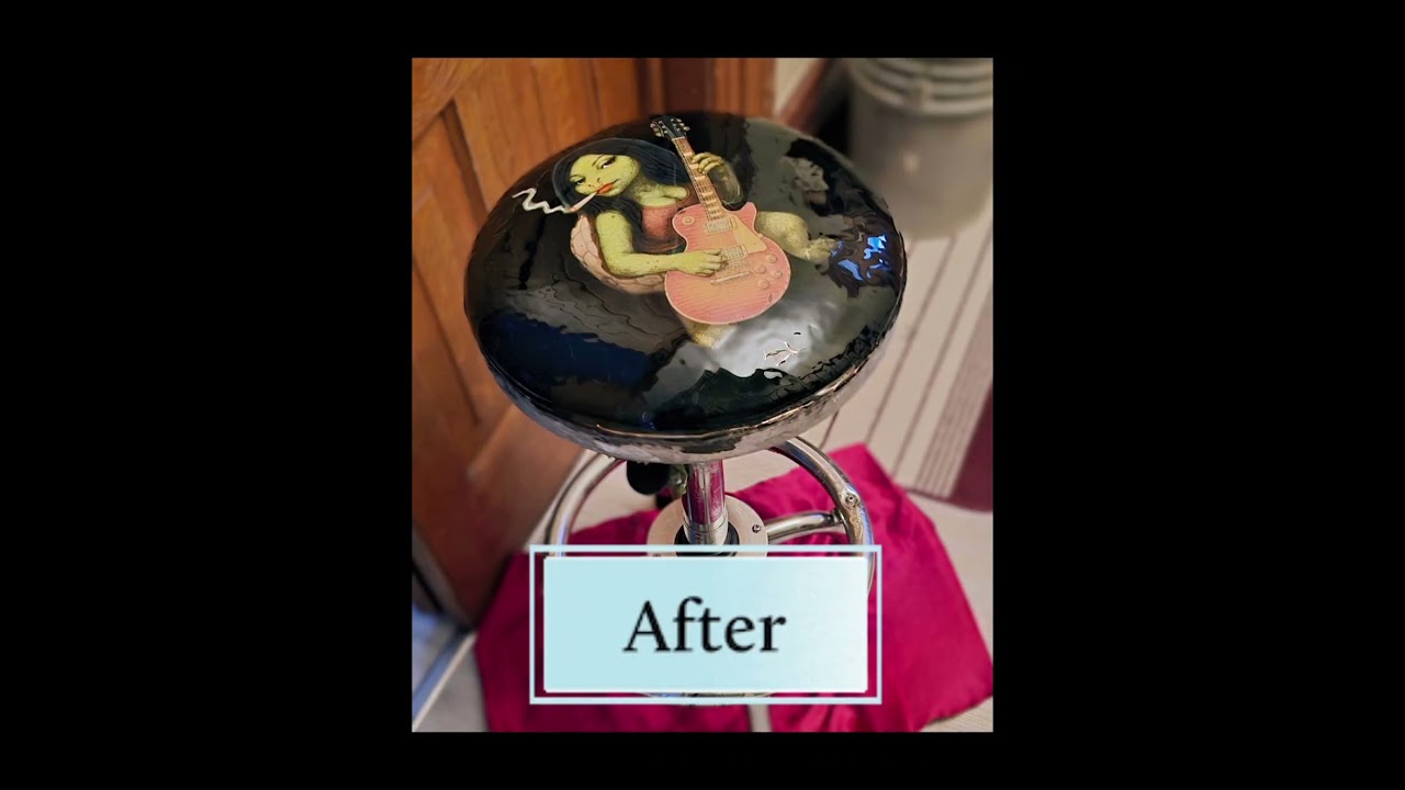 Sick Guitar Stool Makeover! 