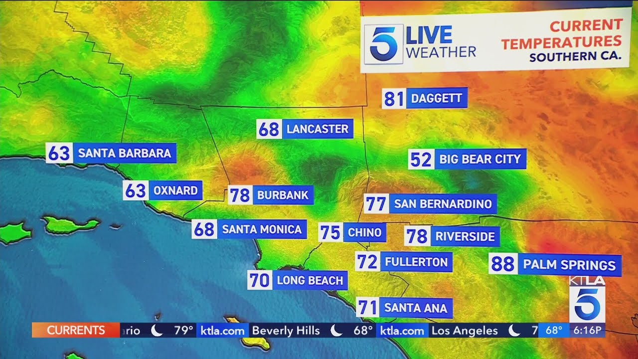 Southern California weekend heat, cooler temps return Monday
