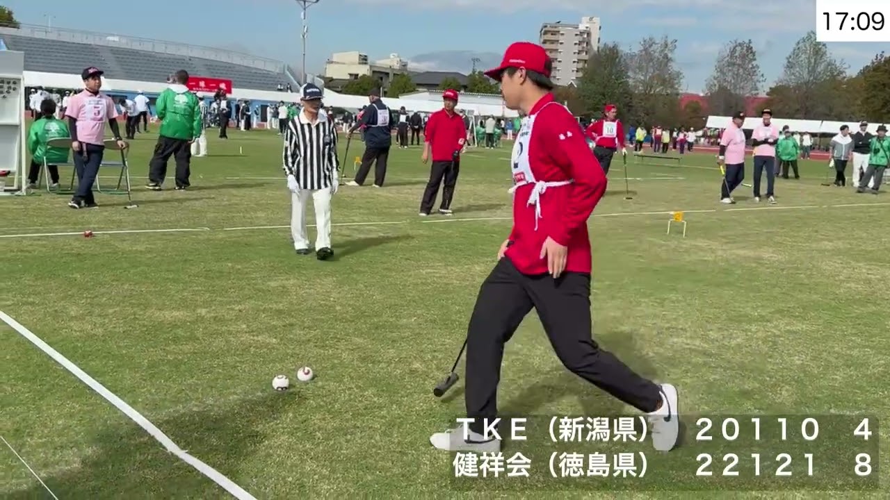 第41回全日本選手権ゲートボール大会　１次第1試合　ＴＫＥ🆚健祥会