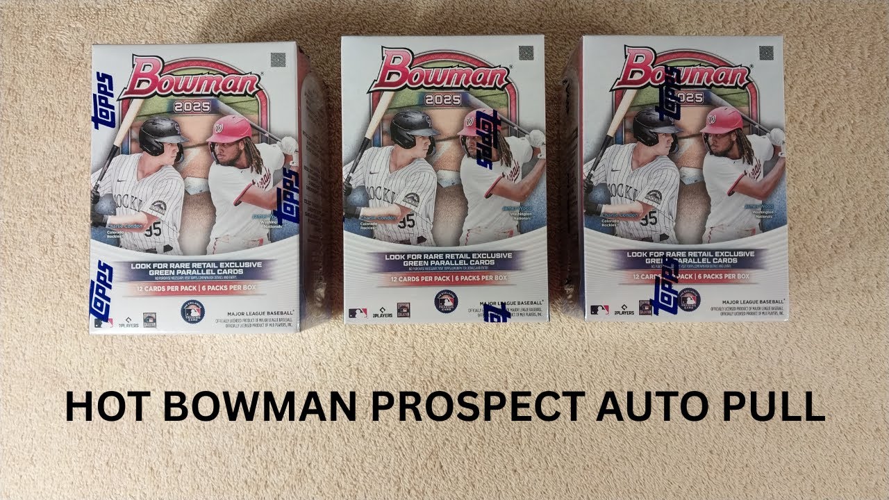 2025 Bowman Baseball Blaster Boxes - HOT BOWMAN PROSPECT AUTO PULL 🔥