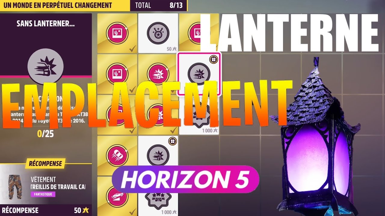 DISTINCTION BONNE ANN&Eacute;E FORZA HORIZON 5 ACCOLADE HAPPY NEW YEAR FH5 FIND LANTERN GUANAJUATO LOCATION