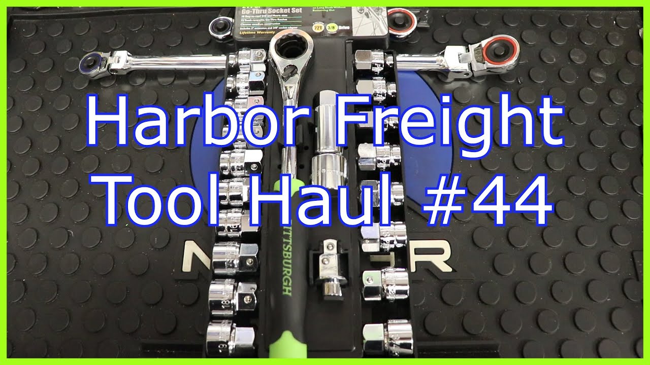 Harbor Freight Tool Haul #44: Pittsburgh Go-Thru Socket Set (Low Profile Bonus!)