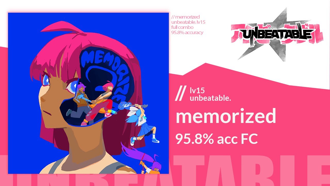 【UNBEATABLE】// memorized [unbeatable 15] (FULL COMBO 95.8%acc)
