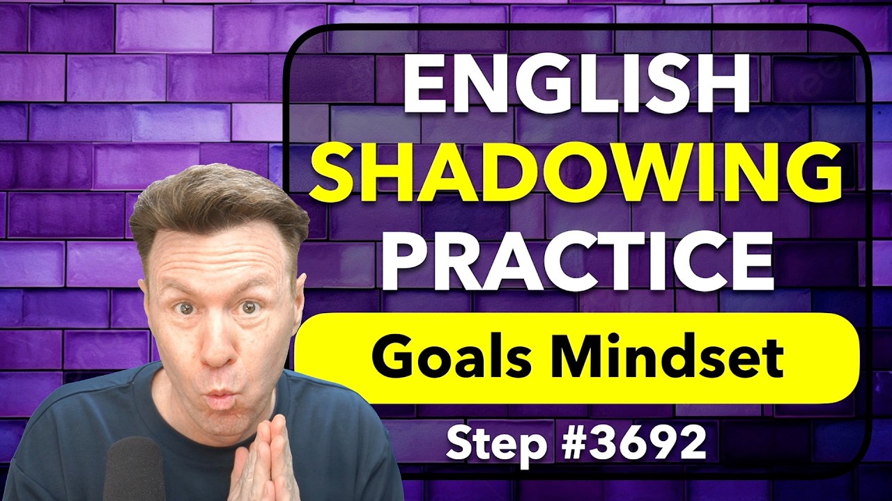 SHADOWING: Repeat after me for Pronunciation & Fluent English Speaking Practice