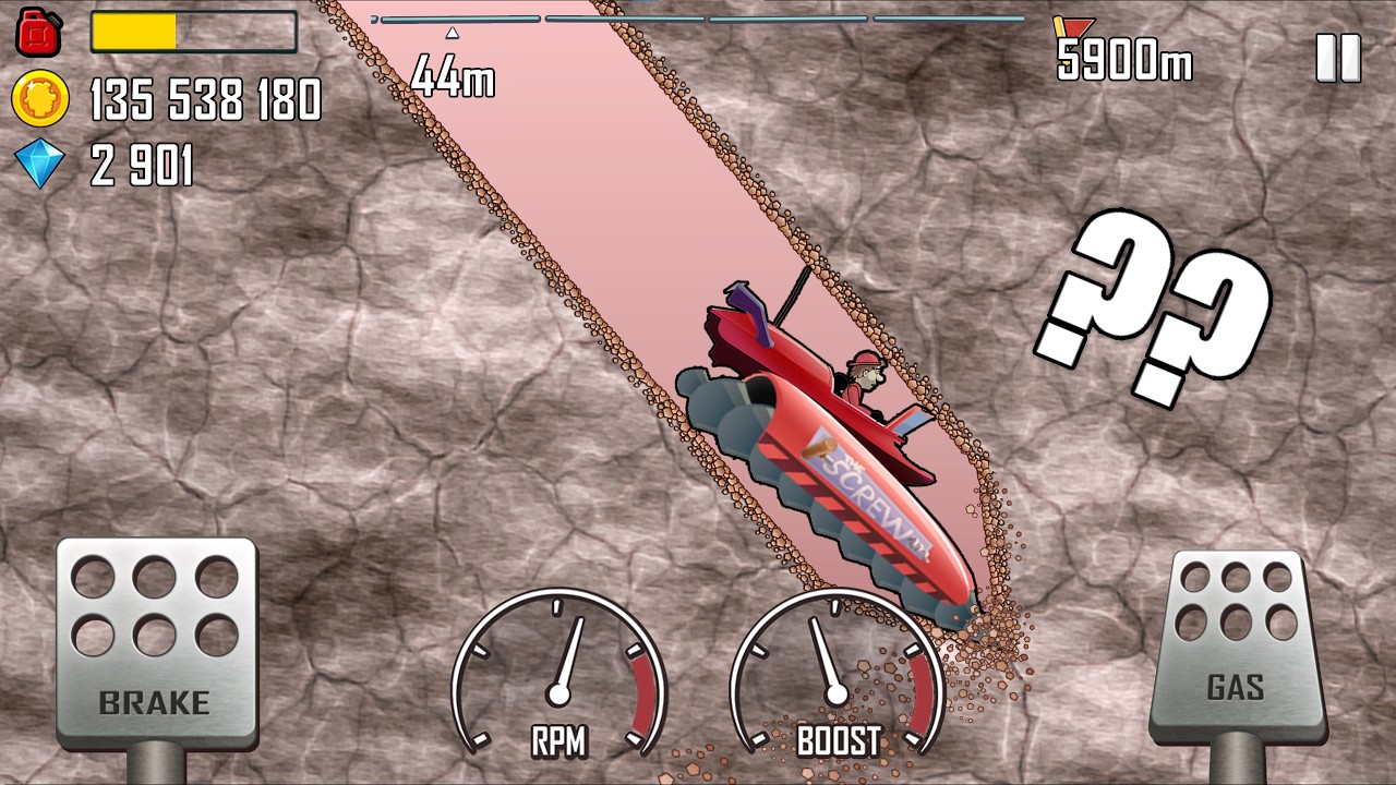Hill Climb Racing 1 - Insane Finger Screw on Mars (MY BEST RECORD) | GamePlay