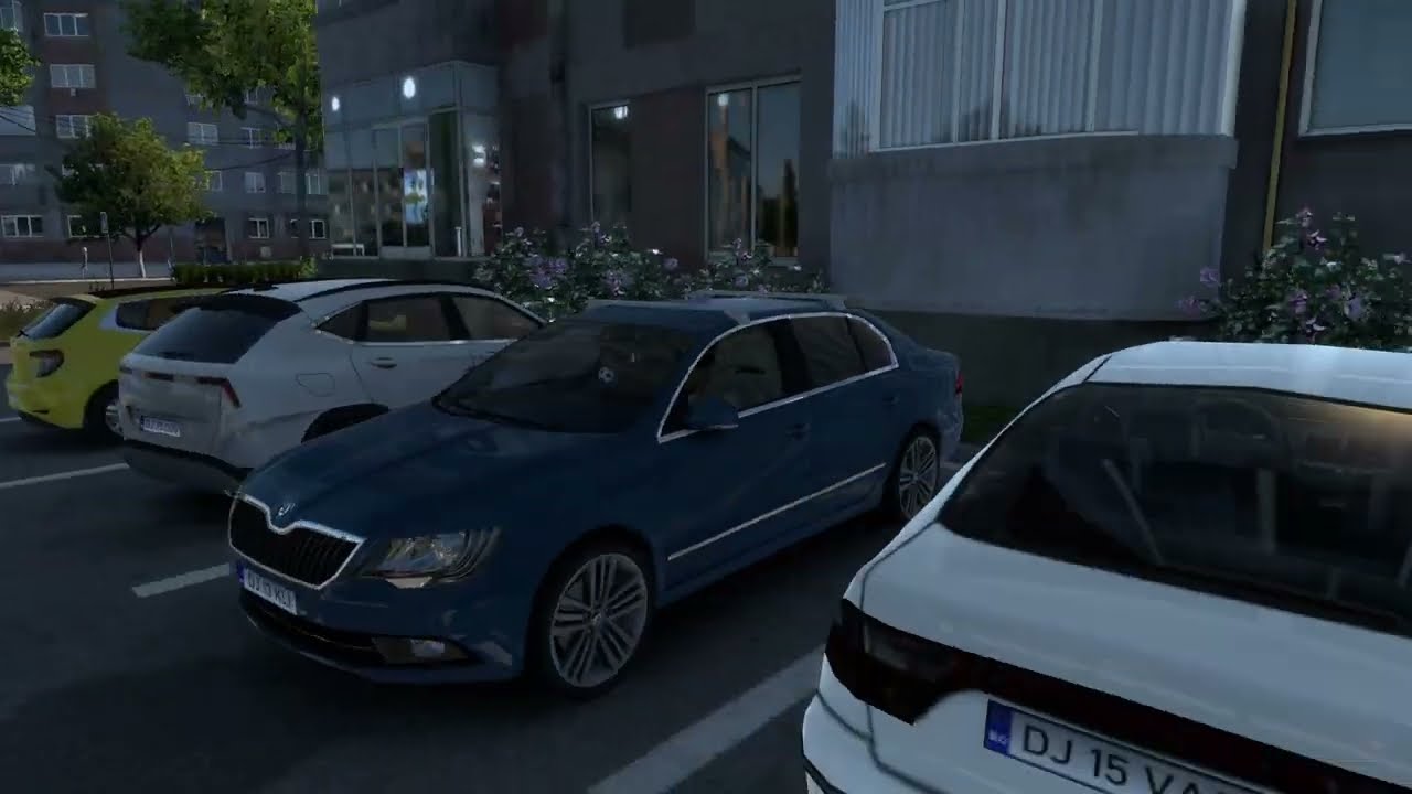 Ets2 Pov Driving a Skoda Superb 2.0 tdi in city Craiova from Romania
