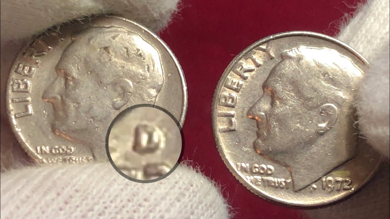 1972 Roosevelt Dime mint D P dimes to look for