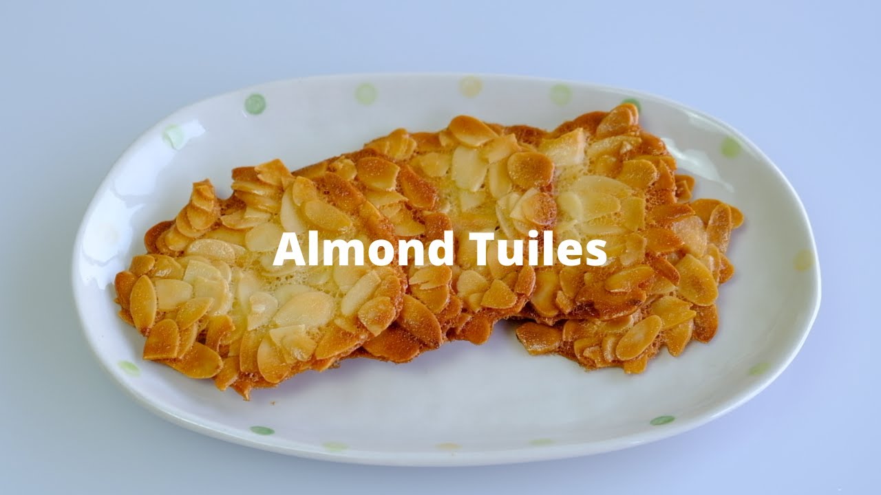 5 Ingredients Crispy Almond Tuiles Recipe - Easy and Tasty Cookies