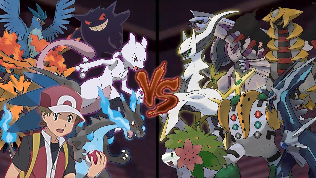 Pokemon Legendary Battle: Red Vs Arceus (Legendary Pokemon Showdown)