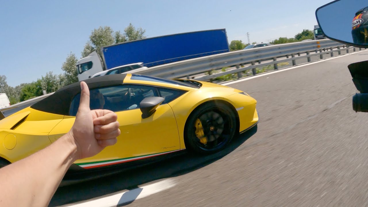 Lambo v Itálii 🇮🇹 BUSTED v Německu 🇩🇪 MotoRoadTrip1 ☝🏻 2/2