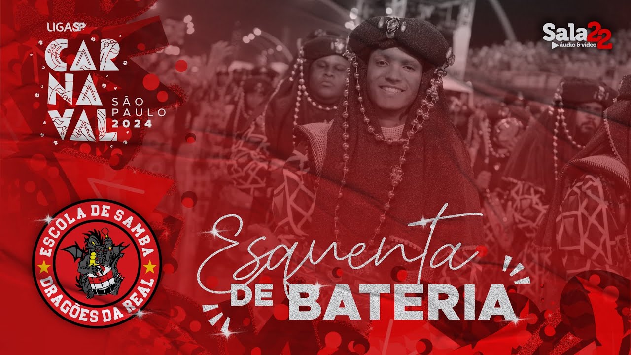 DRAGÕES DA REAL 4K - ESQUENTA DE BATERIA | CARNAVAL 2024 - LIGA-SP