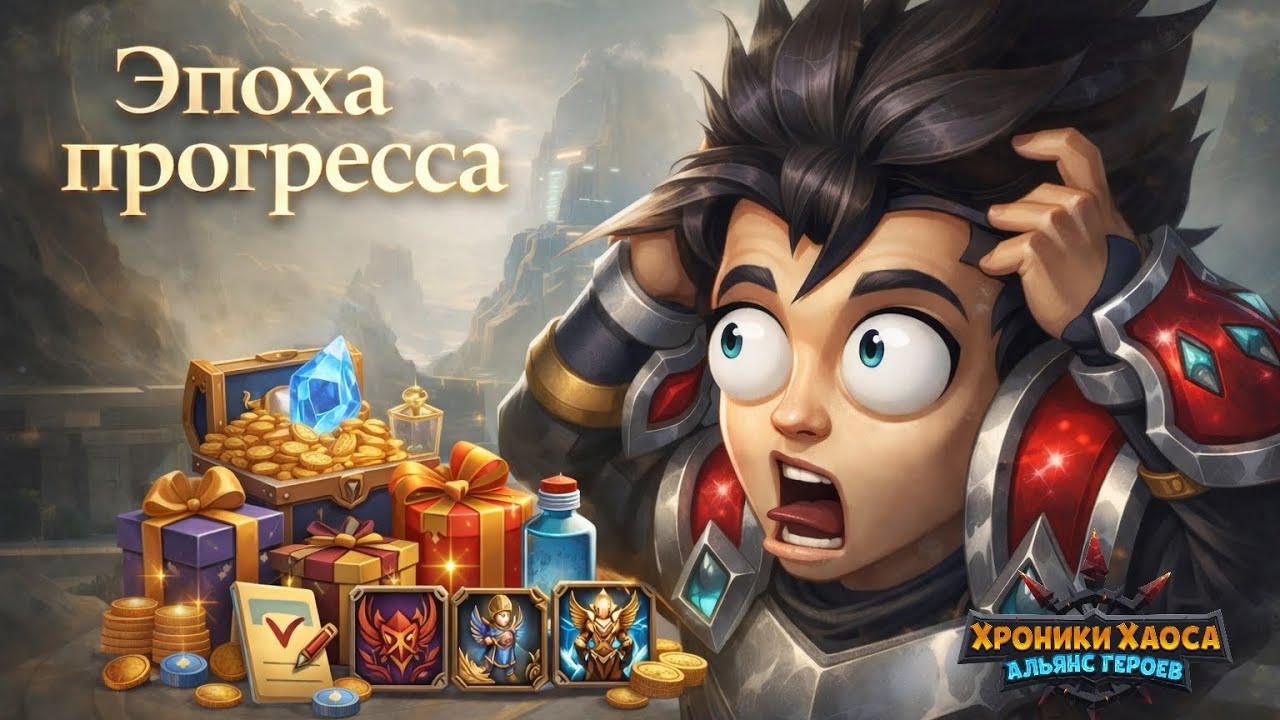 Вознаграждение Эпоха прогресса. Полный обзор.Хроники Хаоса. Царство. #HeroWars #HeroWarsMobile #edit