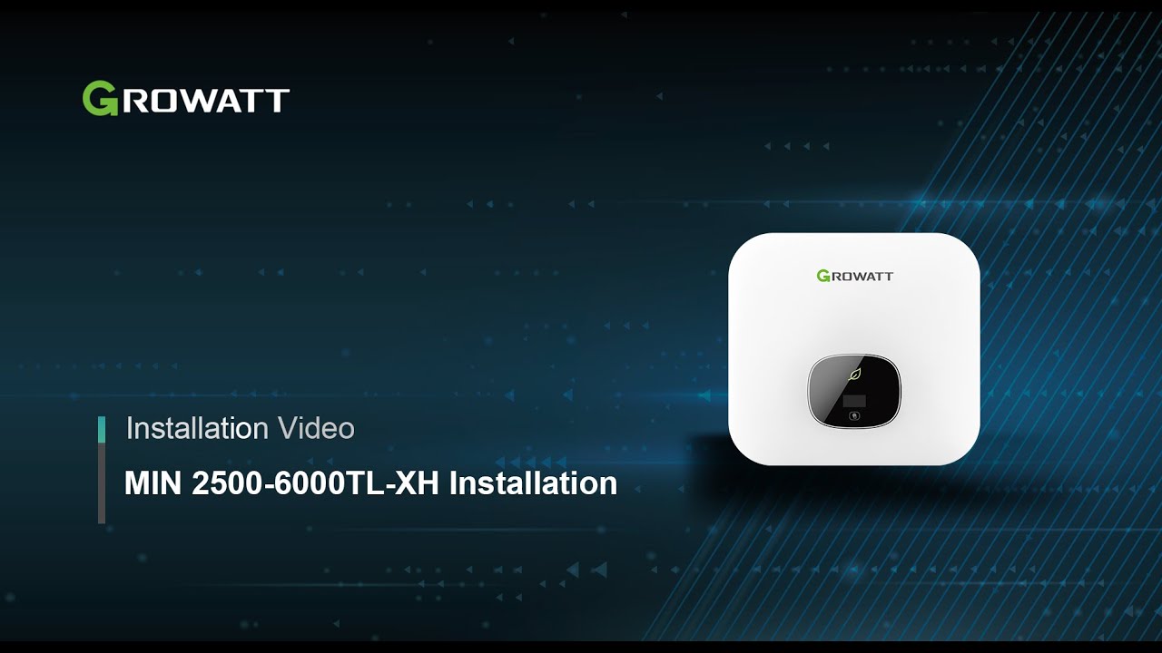 MIN 2500-6000TL-XH Installation
