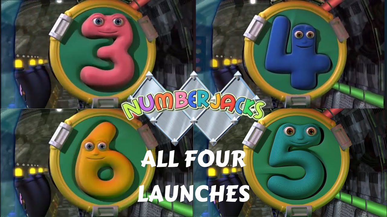 Numberjacks: All FOUR Launches AT THE SAME TIME!