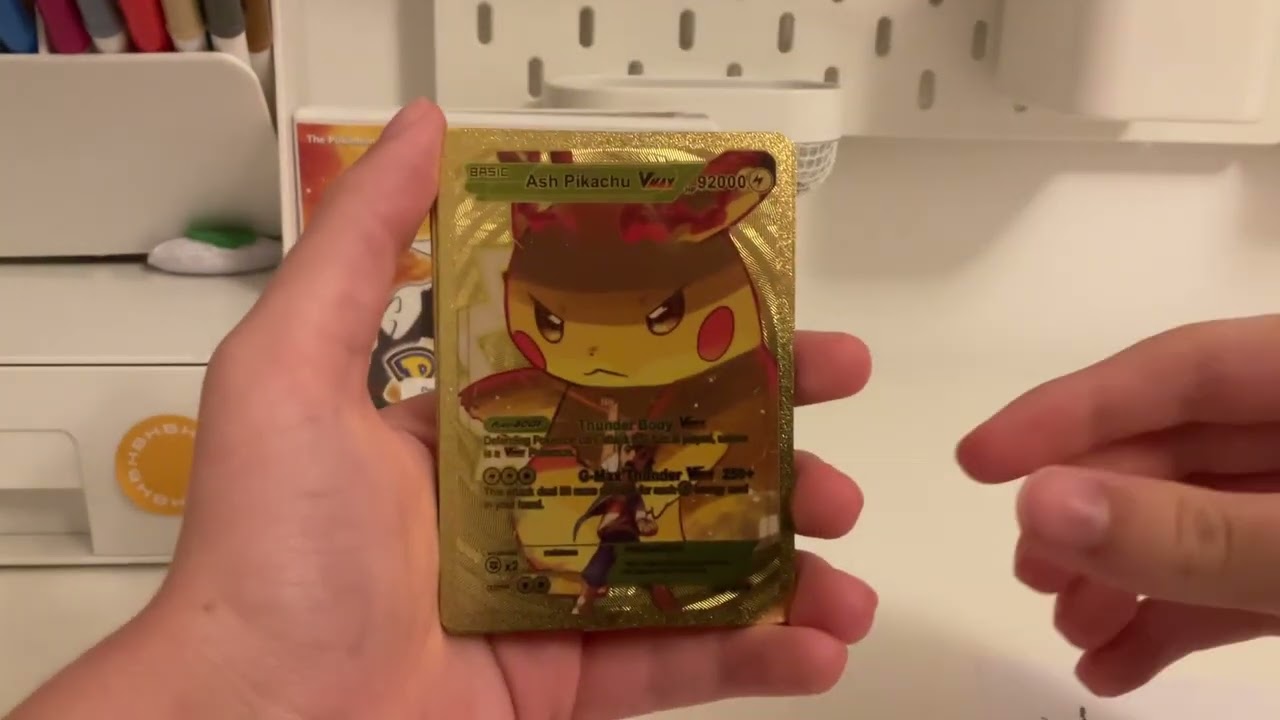 Pokémon shiny Cards (Gold) - (Fake & Real) (5 Cards)