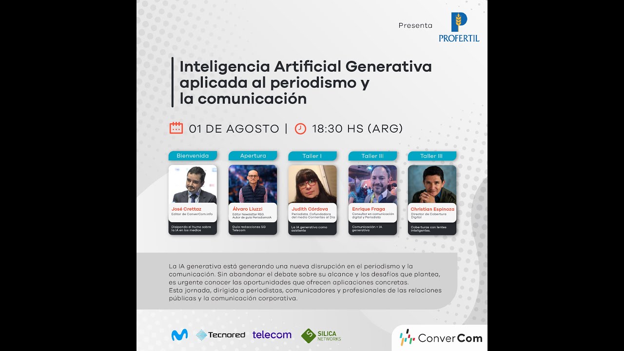 Encuentros ConverCom 2024. IA Generativa aplicada al periodismo y la comunicación.