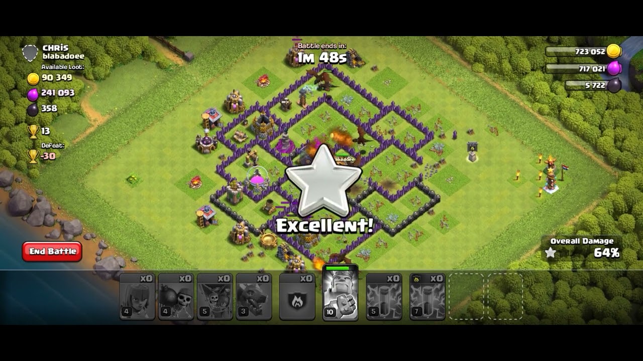Th8 ZAp draGON Attack Strategy,,, How To 3 Star With Dragon And Lightning Spell 🔥