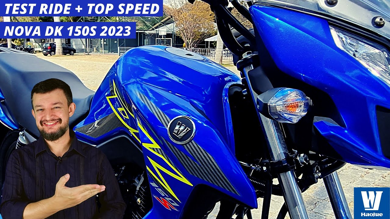 Ela anda junto com a FZ-15, nova DK 150S 2023, primeiras impressões, TEST RIDE + TOP SPEED.