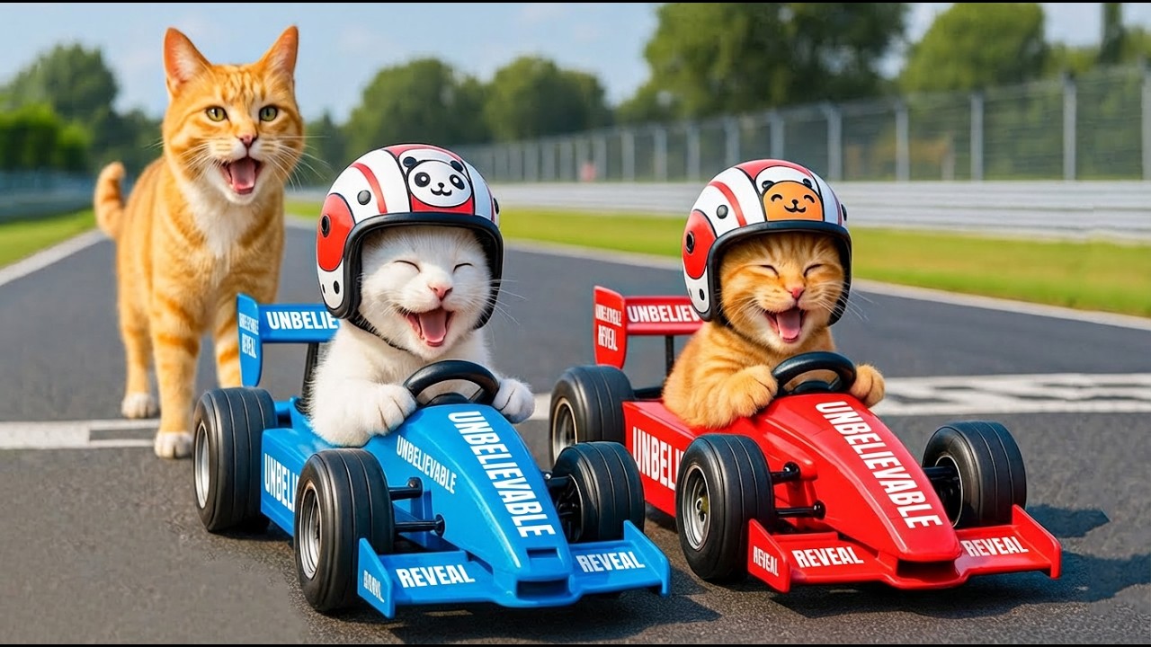 Mama Cat Trims Fur on the Farm and Makes Tiger Hat For Kittens At Home🐾🎩🐯