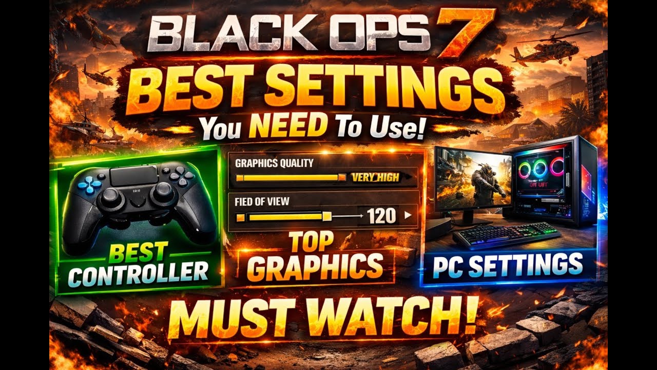BLACK OPS 7: ЛУЧШИЕ НАСТРОЙКИ, КОТОРЫЕ ВАМ НУЖНО ИСПОЛЬЗОВАТЬ! (BO7: Лучшие настройки контроллера...