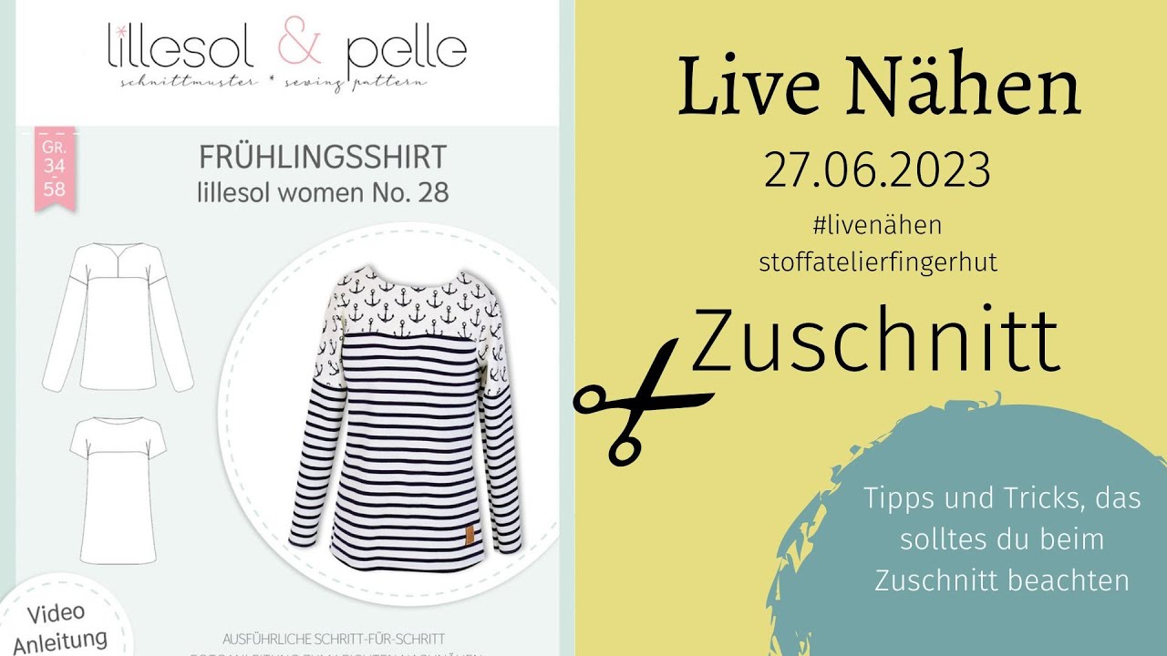 Zuschnitt Live Nähen Frühlingsshirt