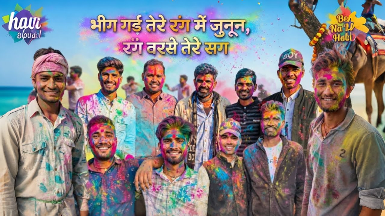 भीग गई तेरे रंग में जुनून रंग बरसे तेरे संग । 🥰 Hindi song 2026 । होली स्पेशल ।