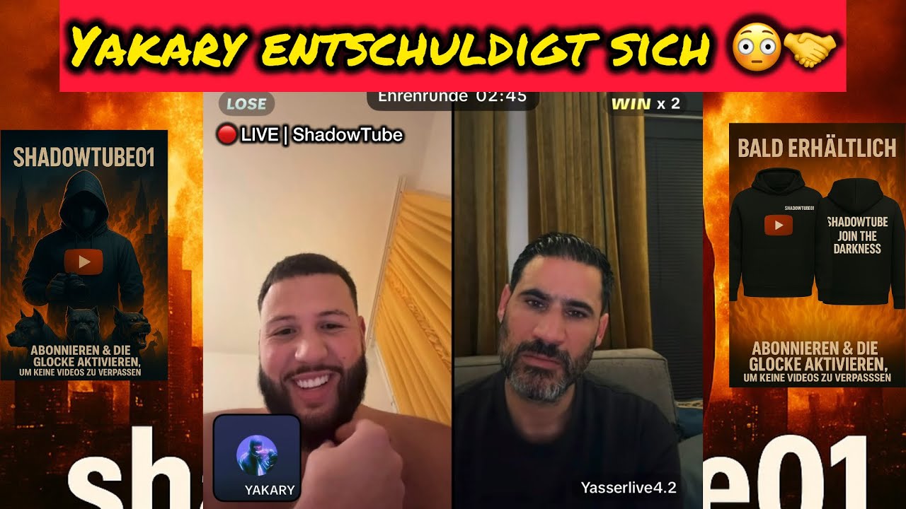 🔴 LIVE | Erst Chaos mit Barrelo & Juju – dann entschuldigt sich Yakary bei Yasser Abou Chaker 🤝🔥