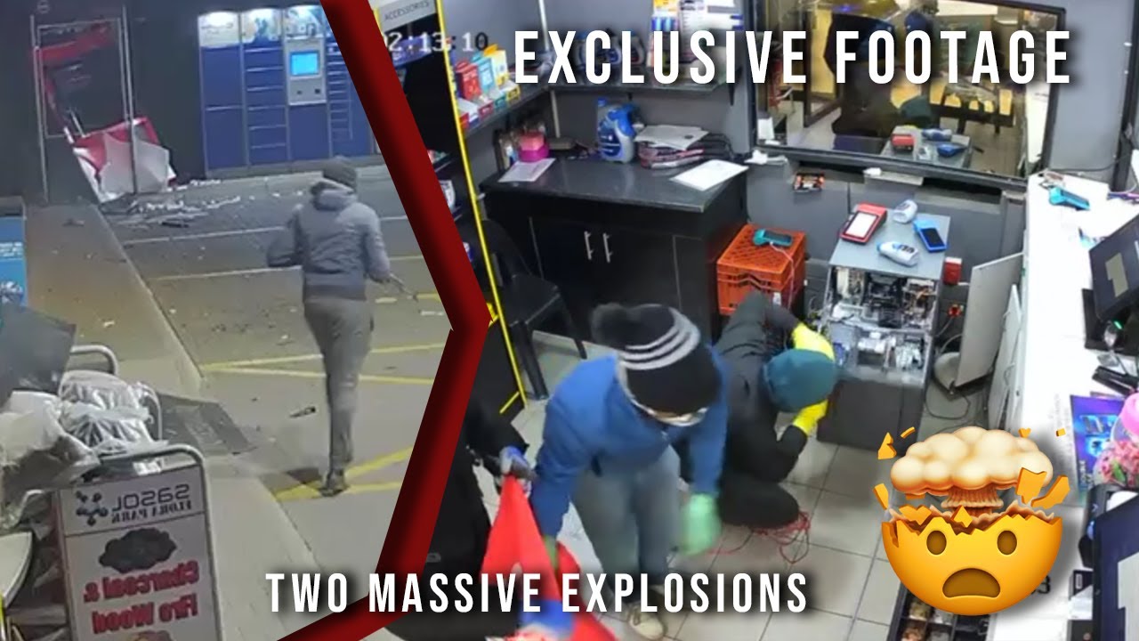 ATM AND SAFE BOMBING: Chilling new footage from South African Petrol Station