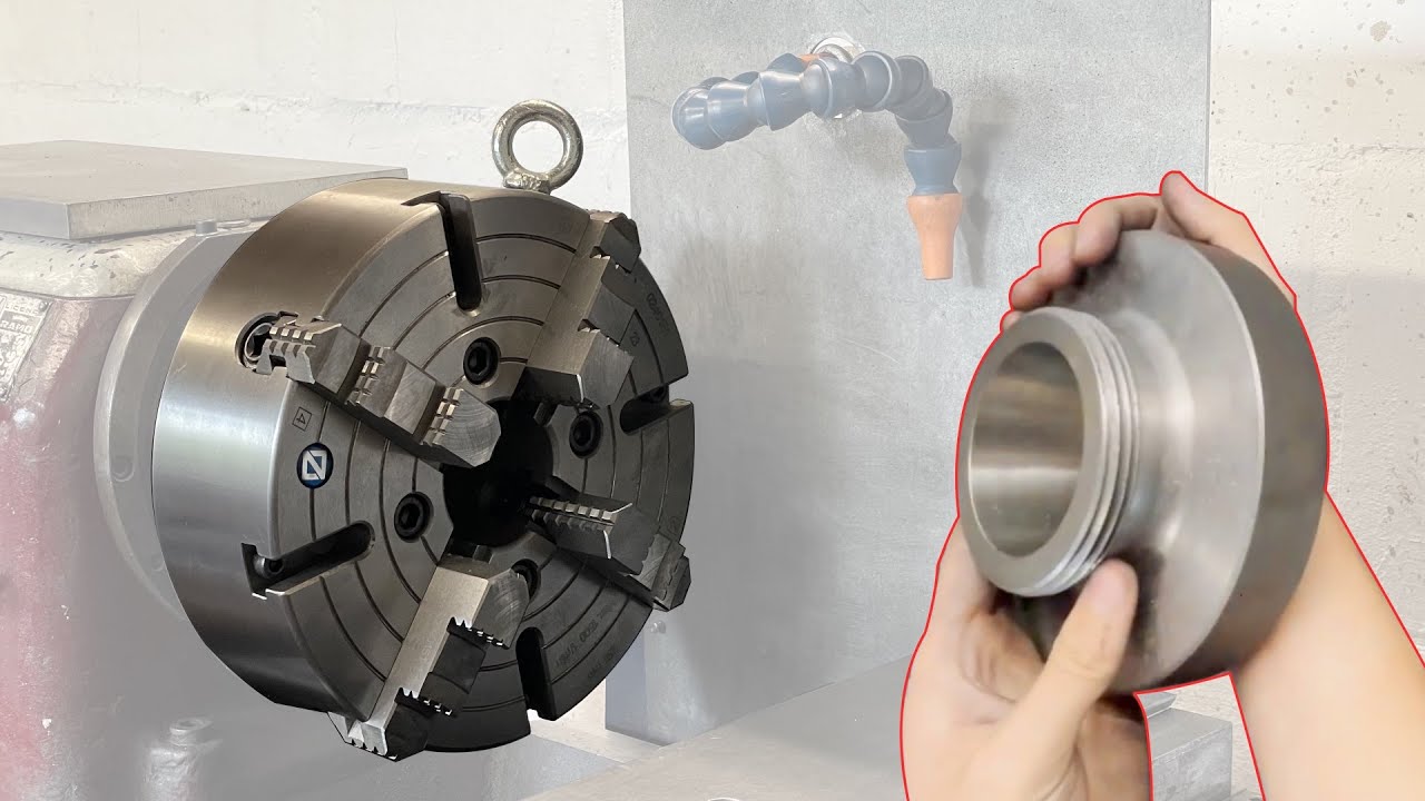 Lathe 4-jaw chuck backplate build - L00 spindle