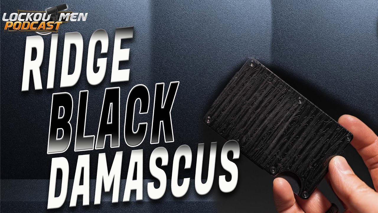 The RIDGE BLACK DAMASCUS WALLET Overview