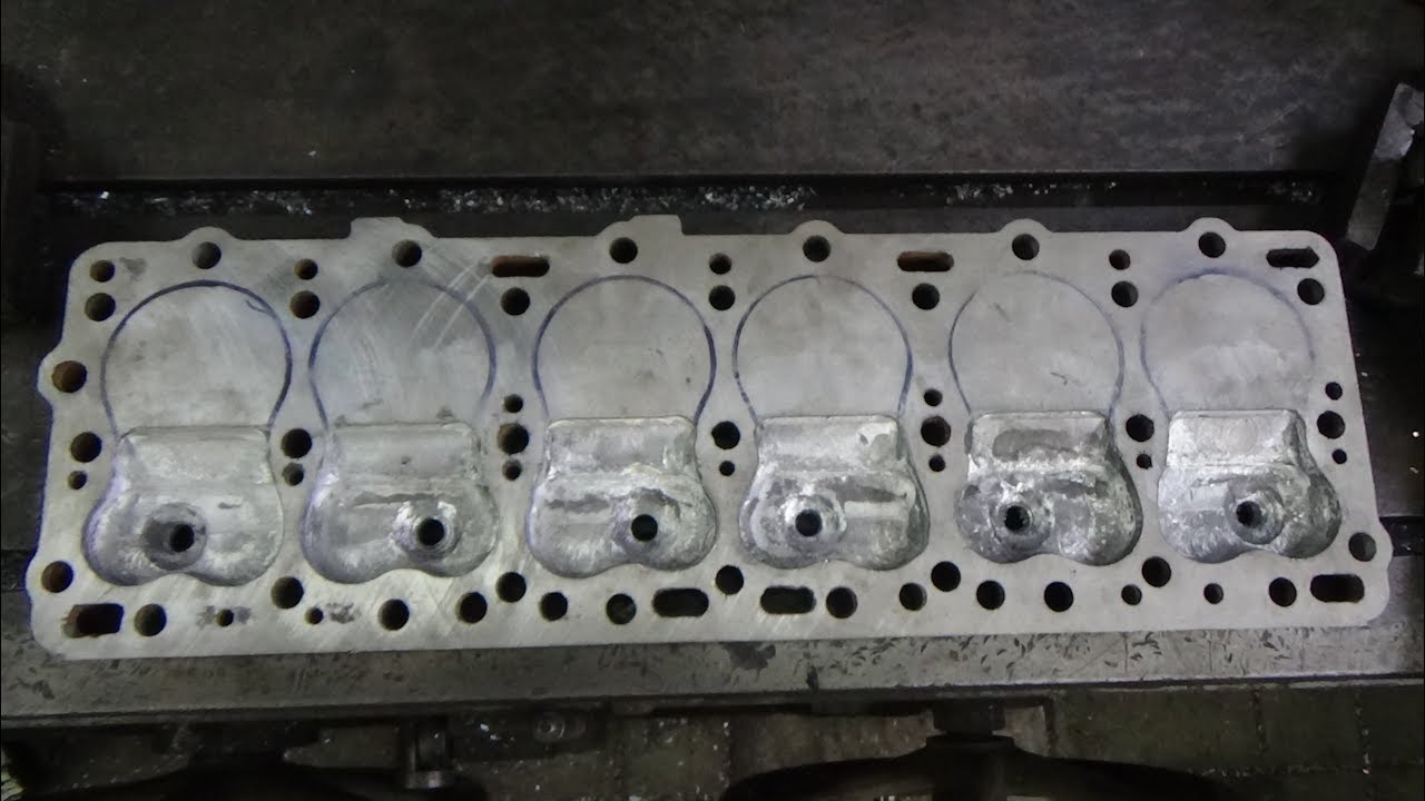 Увеличение степени сжатия ГАЗ-51,63,52 , ч.№ 4 ,доделали ГБЦ.
